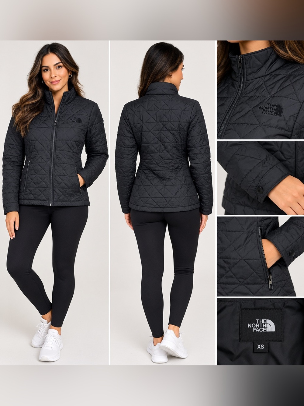 The North Face Women’s XS Black Quilted Insulated Full Zip Jacket
